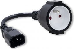 Qoltec Adapter IEC 320 C14 / FRENCH | 0.15m