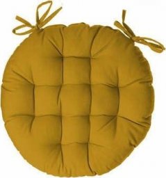 Atmosphera Poduszka na krzesło 38cm okrągła żółta