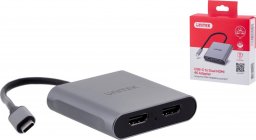 Adapter USB Unitek V1404B USB-C - HDMI x2 Srebrny (V1404B)