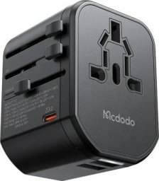 Ładowarka Mcdodo Uniwersalna ładowarka sieciowa EU/US/AU/UK Mcdodo CP-3471, PD 20W (czarna)