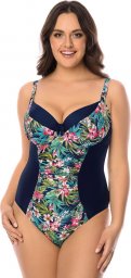 Vivisence 3108 kwiaty granat 70E Kostium kąpielowy jednoczęściowy