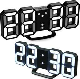 Verk Zegar budzik elektroniczny termometr z alarmem LED