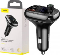 Transmiter FM Baseus samochodowy bluetooth MP3 S-13 czarny [CCMT000101]