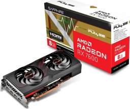 Karta graficzna Sapphire Pulse Radeon RX 7600 Gaming OC 8GB GDDR6 (11324-01-20G)