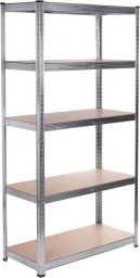 GreenBlue Regał magazynowy metalowy szafka 175 kg x5 ocynk rozkładany MDF (GB378)
