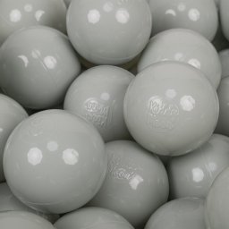 KiddyMoon KiddyMoon Plastikowe piłeczki 7cm zielonoszary 50 Zabawka zestaw kulek