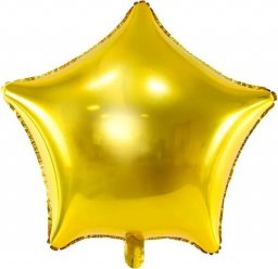 BALON FOLIOWY GWIAZDKA ZŁOTA 48CM