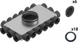 SpiroFlex Skrzynka rozdzielcza 18-12x75/200 izolowana VENT CLEAR W2 zestaw SX-WS18X75/200SRZ
