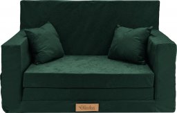 Blomster Rozkładana sofa piankowa dziecięca ZIELONA