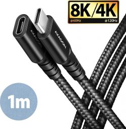 Kabel USB Axagon USB-C - USB-C 1 m Czarny (BUCM32-CF10AB)