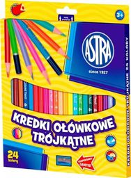 Astra Kredki ołówkowe trójkątne 24 kolory (058993)