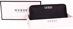 Guess , Alby, Leather, Wallet, SLG Large Zip, Black, For Women For Women