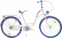 Dallas Bike Rower Dallas City 26" 1spd - biały z niebieskim
