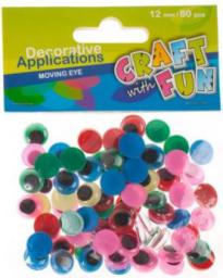 Craft with Fun Ruchome oczka 12mm 290110