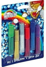 Grand Klej brokatowy 6 kolorów Fiorello