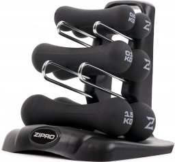 Zipro Hantel neoprenowy 6 x Różne rodzaje obciążenia w zestawie