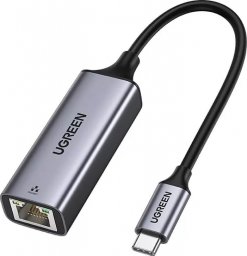 Adapter USB Ugreen CM199 USB-C - RJ-45 Szary  (50737B)