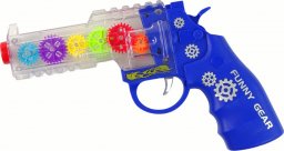 LeanToys Pistolet Kolorowe Światła Dźwięk Niebieski