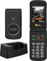 Telefon komórkowy BigBuy AGM M8 Flip 4G Dual SIM Czarny