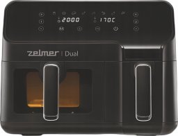 Frytkownica beztłuszczowa Zelmer Frytkownica beztłuszczowa ZAF9000 Dual 2700W 9l 8 programów Timer