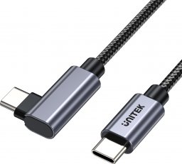 Kabel USB Unitek USB-C - USB-C 0.5 m Czarno-srebrny (C14123BK-0.5M)