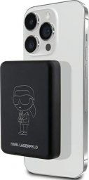 Powerbank Karl Lagerfeld Karl Lagerfeld Powerbank indukcyjny KLPBM5KIOTTGK 5000mAh czarny/black NFT Outline Ikonik MagSafe