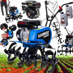 Glebogryzarka Kanwod GLEBOGRYZARKA SPALINOWA KULTYWATOR ZIEMI 85CM LONCIN 10KM ZESTAW