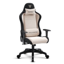 Fotel SENSE7 Spellcaster FUKU materiałowy czarno-beżowy