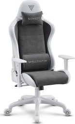 Fotel SENSE7 Spellcaster FUKU PU biało-szary
