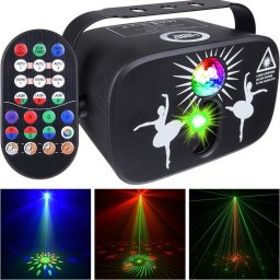 Lampa studyjna LIGHT4ME LIGHT4ME PARTY LIGHT 3 efekt LED oświetlenie disco laser kula +pilot