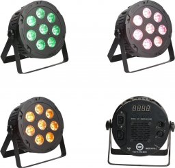 Lampa studyjna LIGHT4ME Penta Par 8x12W MKII RGBWA LED slim