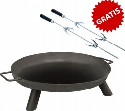Palenisko ogrodowe PALENISKO OGRODOWE STALOWE GRUBE NA OGNISKO KOCIOŁEK 60CM