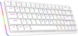 Klawiatura Rampage Low Profile REBEL Red switch (REBEL-WHITE)