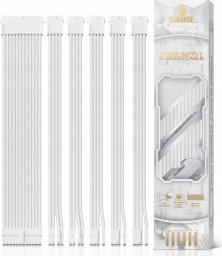 AsiaHorse Zestaw białych przedłużaczy kabli AsiaHorse do zasilacza Kable 6 KIT 16 AWG