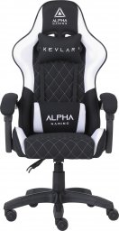 Fotel Alpha Gaming Kevlar Biały Tkanina Materiał