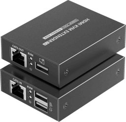Kabel PremiumCord HDMI KVM extender 4K i FULL HD 1080p na 70m z przesyłem USB