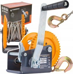 Powermat LINOWA WCIĄGARKA WYCIĄGARKA KORBOWA RĘCZNA 454KG 5M NA KORBĘ
