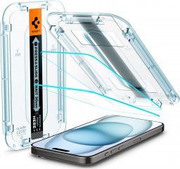 Spigen Glass tR EZ Fit 2 Pack, transparency - iPhone 15
