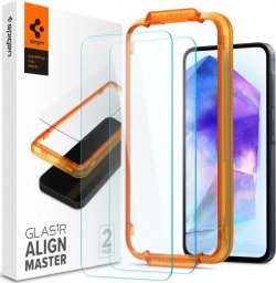 Spigen Glass tR AlignMaster 2 Pack - Samsung Galaxy A55