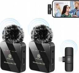 Mikrofon Puluz 2x Bezprzewodowy Mikrofon Krawatowy do iPhone Lightning / Puluz PU647B