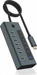 HUB USB Icy Box Hub IB-HUB1457-C31 7 port Type C HUB z 36 W PSU