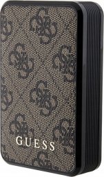 Powerbank Guess Guess 4G Leather Metal Logo 10000 mAh 18W (brązowy)
