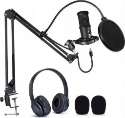 Mikrofon EasyPix MyStudio Podcast Kit + słuchawki (62021)