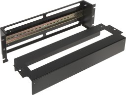 Lexi-NET 19" listwa DIN zabezpieczająca 3U 22 modułów czarny