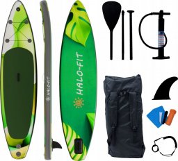 Halo-Fit Deska SUP pompowana 335cm do plywania Halo-Fit SUP11 Green + akcesoria