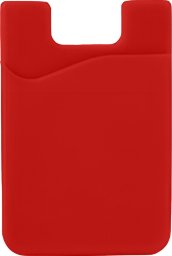 Hurtel Samoprzylepne etui na karty na tył telefonu - czerwone