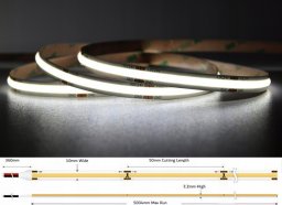 Taśma LED MW Lighting TAŚMA LED LED-COB-24V/12W-CW/5M - 6500&nbsp;K