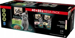 Sheba Mokra karma dla kociąt Kitten wybór smaków w sosie 85 g x 40 sztuk