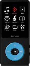 Lenco Xemio-860 Odtwarzacz MP4 z wyświetlaczem akumulator BT 8GB niebieski