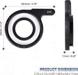 Lampa pierścieniowa JJC Pierścień Makro Światło Z Lampa Błysk Olympus Tg-7 Tg-6 Tg-5 Tg-4 Tg-3 Tg-2 / Mrl-tg1